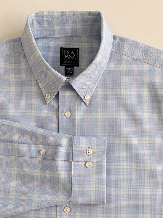 Jos. A. Bank Other - Jos. A. Bank Light Blue Plaid Dress Shirt - XL